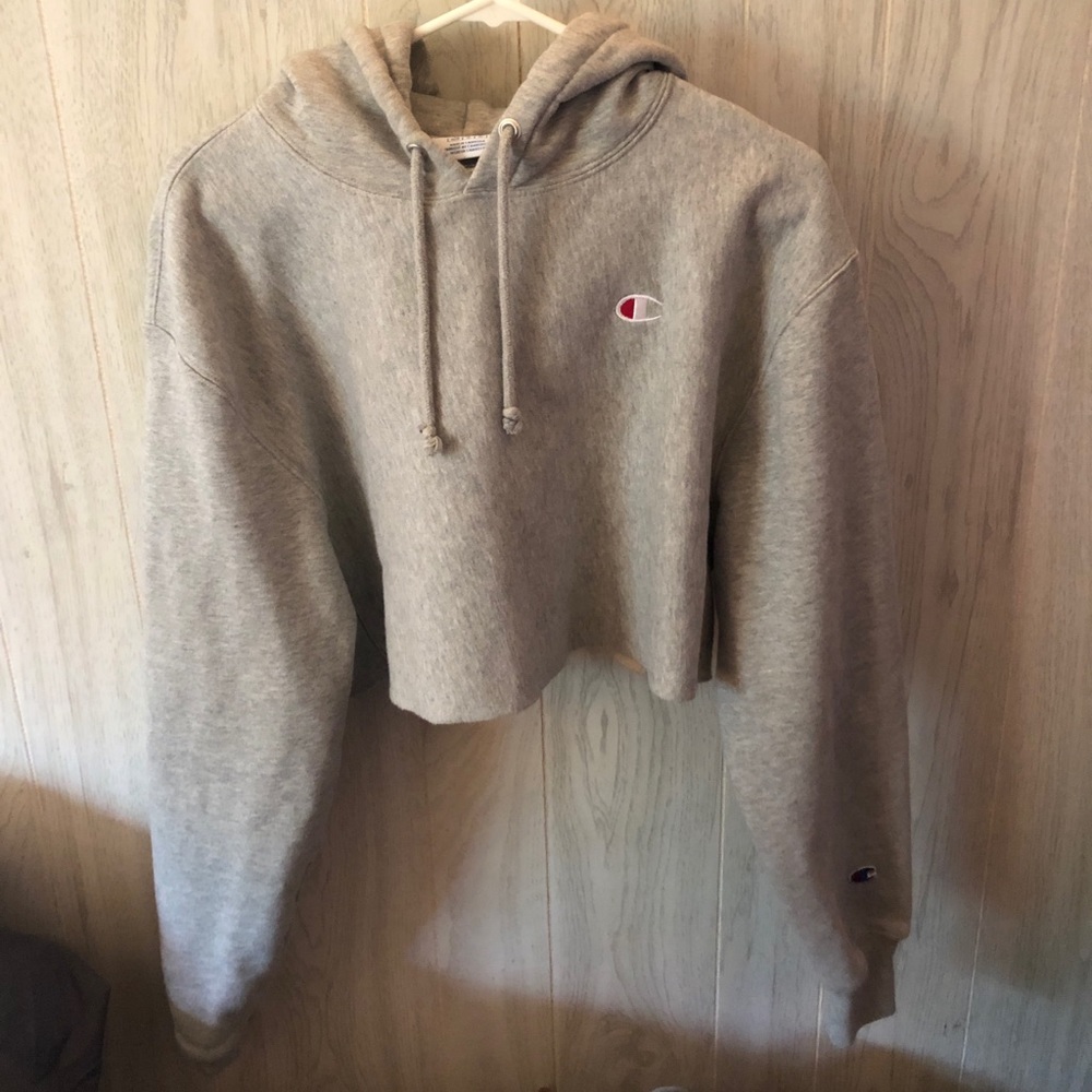 CHAMPION CROPPED HOODIE